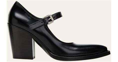 prada mary jane block heel|pumps and mary jane shoes.